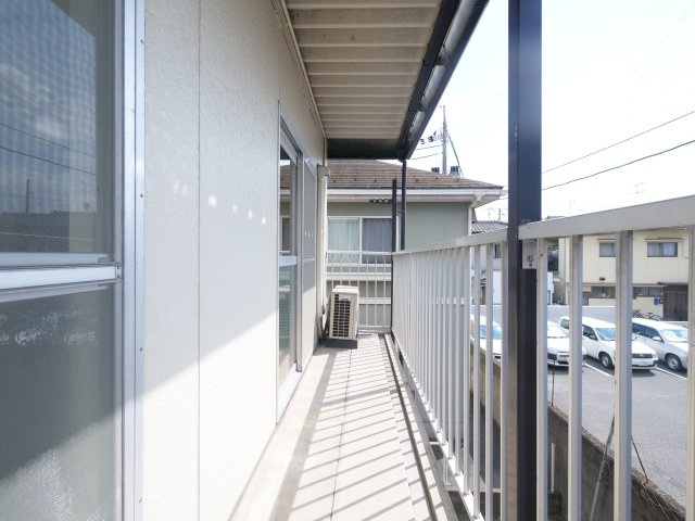 グリーンハイツ福富B棟のバルコニー|※写真は別の部屋のものです。