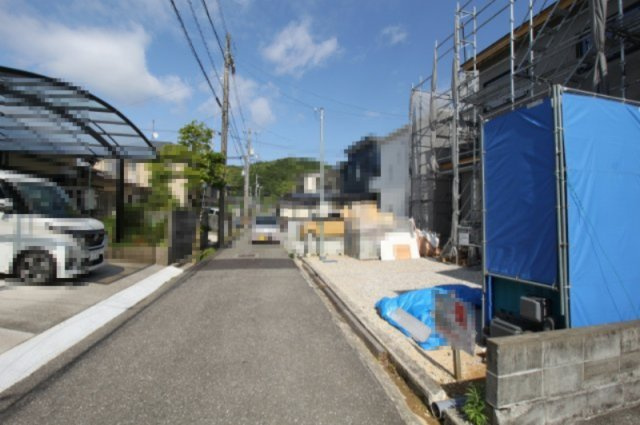 介良乙　新築戸建の前面道路含む現地写真