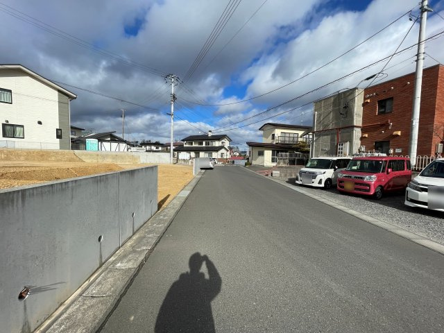 新築戸建・新築建売　郡山市富田西1期　富田小・富田中の前面道路含む現地写真