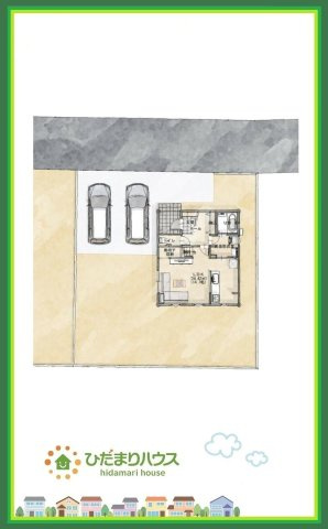 日立市河原子町2丁目　新築戸建　1号棟の区画図