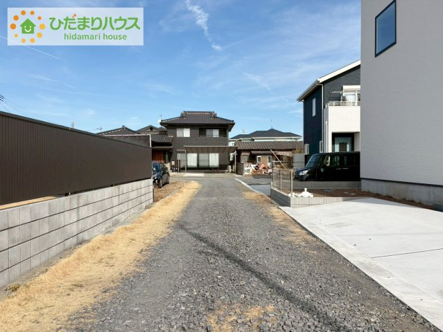 日立市河原子町2丁目　新築戸建　1号棟の前面道路含む現地写真|閑静な住宅街です！