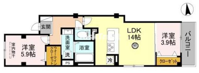 【間取り】 | ソレイユ上汐