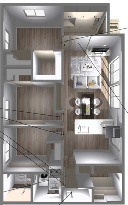 【完成予想図】 | 南城市佐敷手登根分譲【Ａ棟】