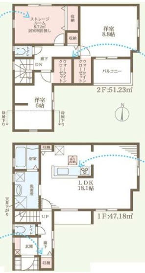 【間取り】 | S41260-3号地北白川