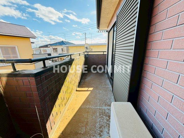 中古戸建てのバルコニー