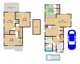 【間取り】 | 東山　中古一戸建