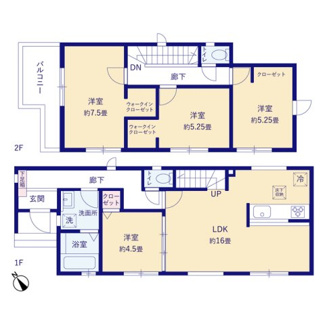 【間取り】 | うるま市与那城屋慶名2期（全6棟）1号棟 | 1号棟　