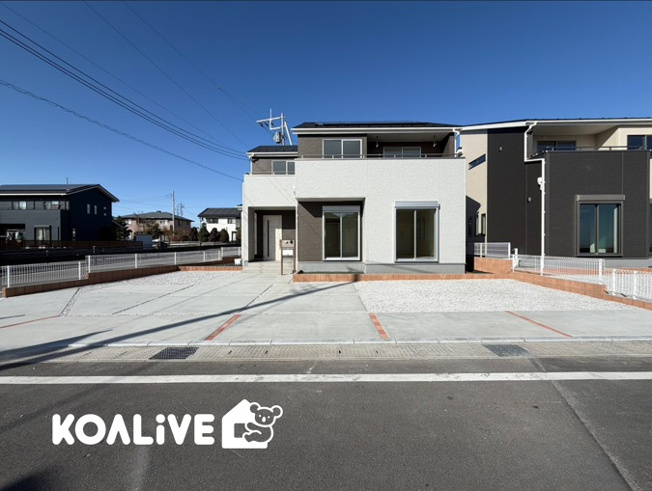 【外観】 | 前橋市富士見町時沢　新築住宅　 | 現地ご案内ツアー開催中！早朝やお仕事帰りのご見学にもすぐ対応致します！見学ご予約はコアライブまでお気軽にお問い合わせ下さい！