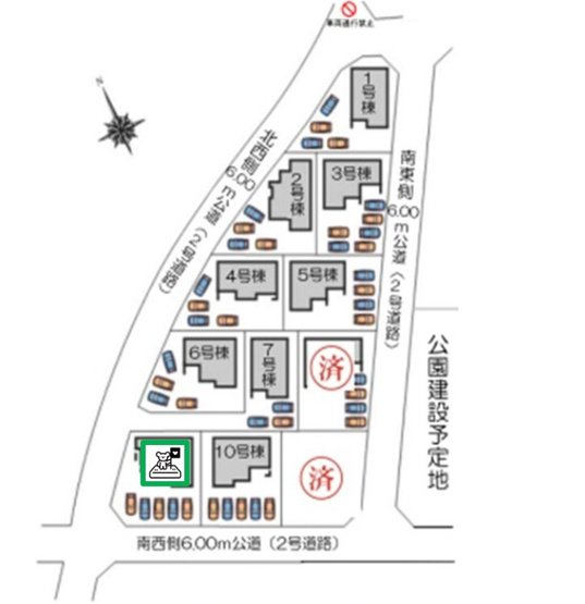 【区画図】 | 前橋市富士見町時沢　新築住宅　 | 全11棟の大型分譲地です！
さまざまな間取り・外観をご覧いただけます♪