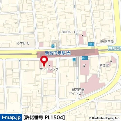 【地図】 | ステージグランデ新高円寺