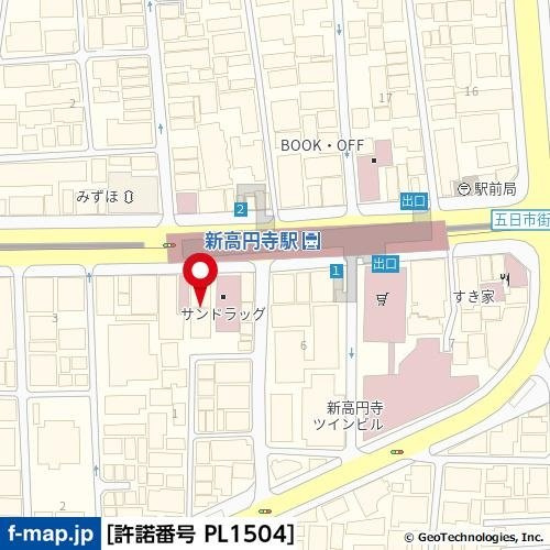 【地図】 | ステージグランデ新高円寺