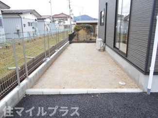 【庭】 | 本宮市本宮新築一戸建て4棟 | 簡単な家庭菜園も楽しめるお庭です