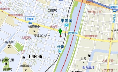 西宮市東鳴尾町2丁目　新築戸建の地図