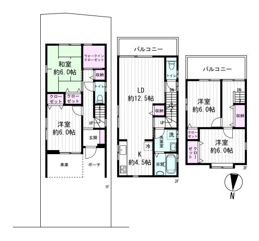 【間取り】 | 大阪市住之江区粉浜西1丁目 中古戸建