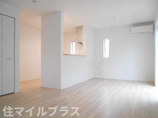 【居間・リビング】 | 本宮市本宮新築一戸建て4棟 | おしゃれな居間です