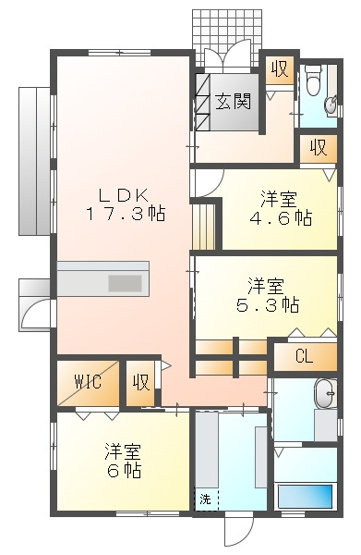 【間取り】 | 南城市佐敷手登根分譲【B棟】