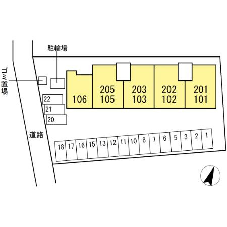 セジュール優の区画図