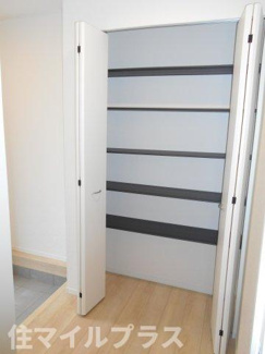 【玄関】 | 本宮市本宮新築一戸建て4棟 | シンプルで使いやすい玄関です