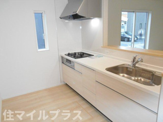 【キッチン】 | 本宮市本宮新築一戸建て4棟 | コンパクトなキッチンで掃除もラクラク