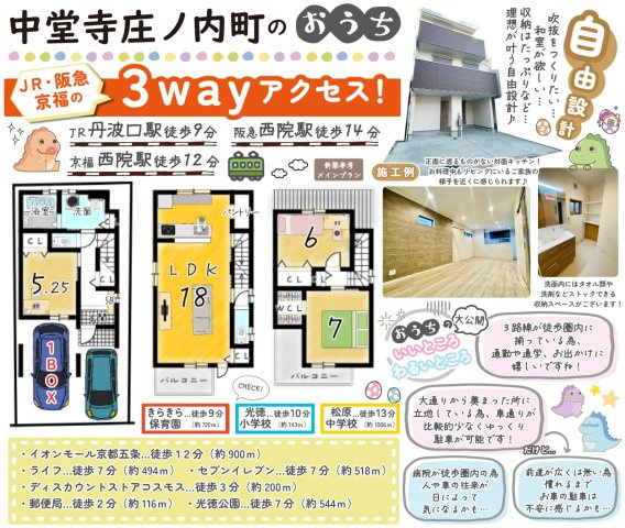 中堂寺庄ノ内町　メインプランの区画図