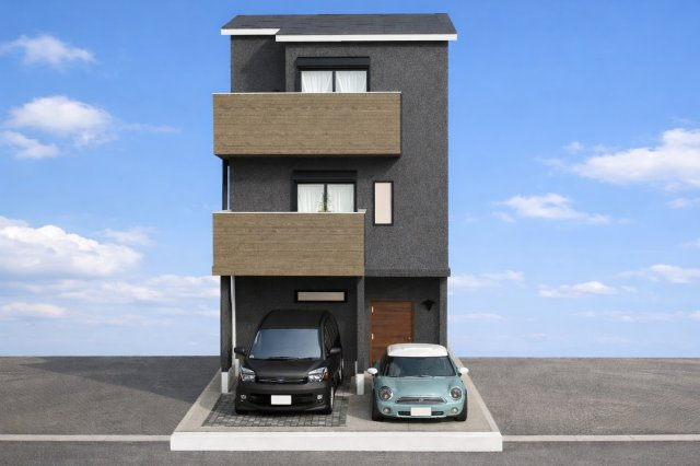 中堂寺庄ノ内町　メインプランの外観パース|【外観イメージパース】