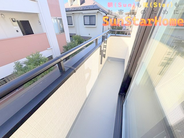 【サンスターホーム】青梅市河辺町　駅近　新築のバルコニー