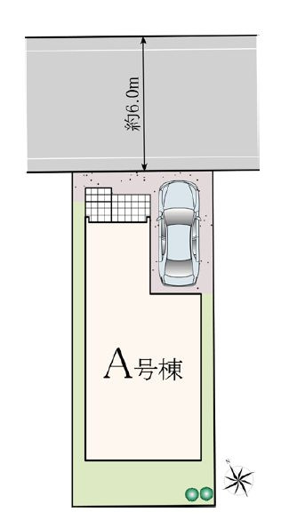 【サンスターホーム】青梅市河辺町　駅近　新築の区画図