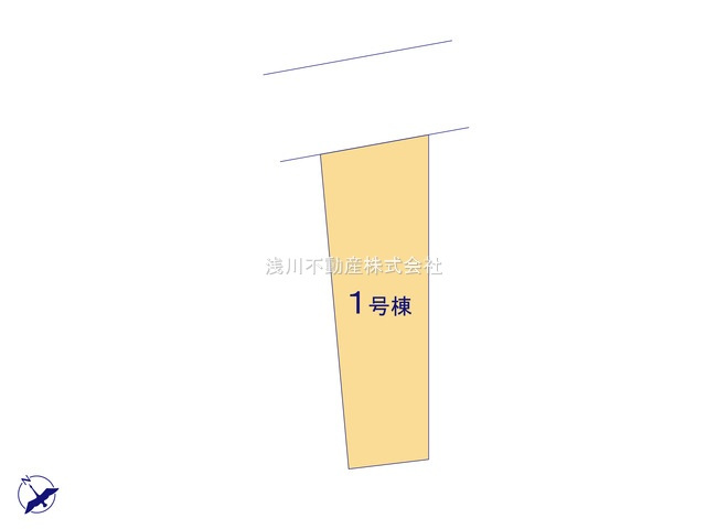 八王子市　中野町　新築一戸建ての区画図|～北側6ｍ道路に面しています～