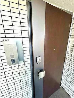 川口市青木１丁目の賃貸マンションの玄関