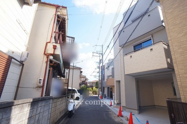 【前面道路含む現地写真】 | 東大阪市岩田町1丁目　【A号地】 | 【前面道路：幅員4ｍ】