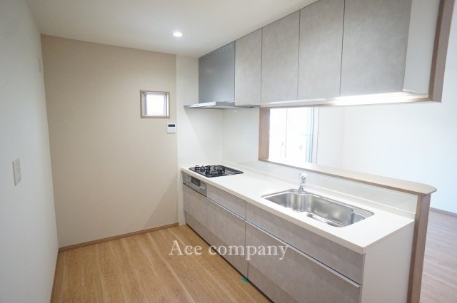 【キッチン】 | 東大阪市岩田町1丁目　【E号地】 | 【システムキッチン☆3口ガスコンロ☆】