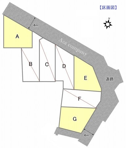 【区画図】 | 東大阪市岩田町1丁目　【E号地】