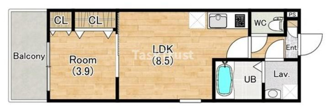 【間取り】 | （仮称）ジーメゾン姫島アウラ