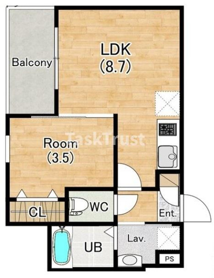 【間取り】 | （仮称）ジーメゾン姫島アウラ