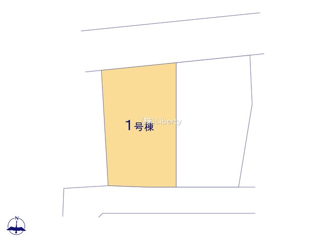 取手市本郷2期　新築戸建　1号棟の区画図