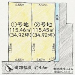 守山市二町町1号地　売土地の地図