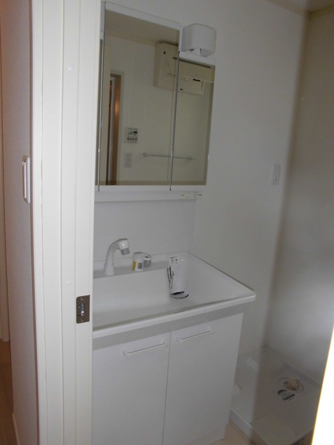 シャンブル三田の洗面所