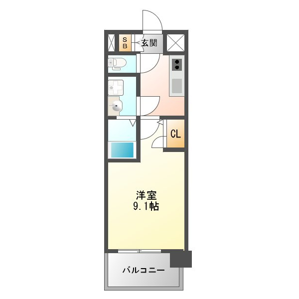 スプランディッドⅠの間取り