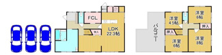 【間取り】 | 川西市清和台西３丁目3の47　中古一戸建て