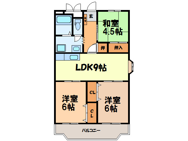 【間取り】 | グランドハイツ野中