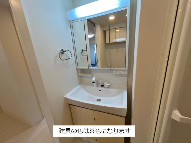 仮）北区西味鋺新築アパートの洗面所|洗髪洗面化粧台（イメージ）