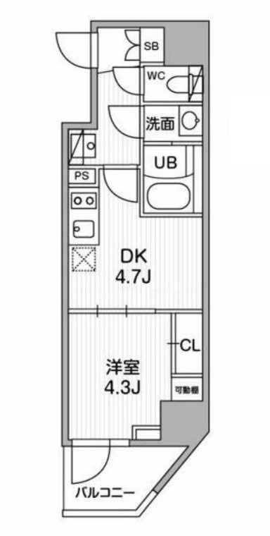 SYFORME江戸川橋の間取り