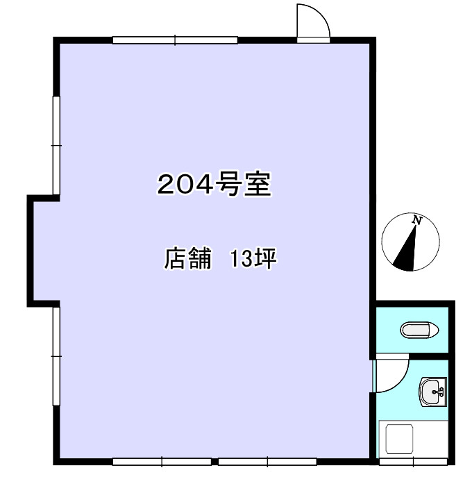 三田寺テナントの間取り