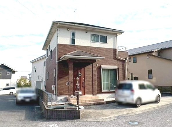 大網白里市みどりが丘　中古戸建の外観|平成27年8月築3LDKみどりが丘分譲地内 北西角地 都市ガス上下水 駐車3台可（車種制限あり）
 
