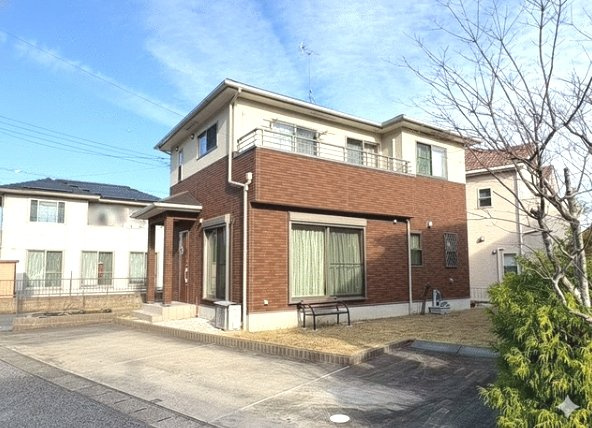 大網白里市みどりが丘　中古戸建の外観|平成27年8月築3LDKみどりが丘分譲地内 北西角地 都市ガス上下水 駐車3台可（車種制限あり）
 