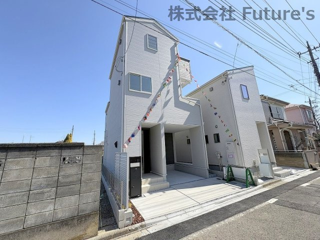 八潮市八潮7丁目　新築戸建　全2棟　2号棟の外観|TX八潮駅徒歩20分！全2棟の新築戸建