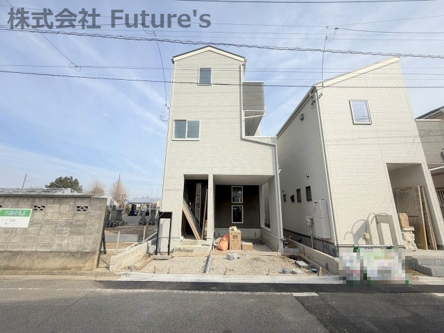 八潮市八潮7丁目　新築戸建　全2棟　2号棟の外観|現地の写真になります。