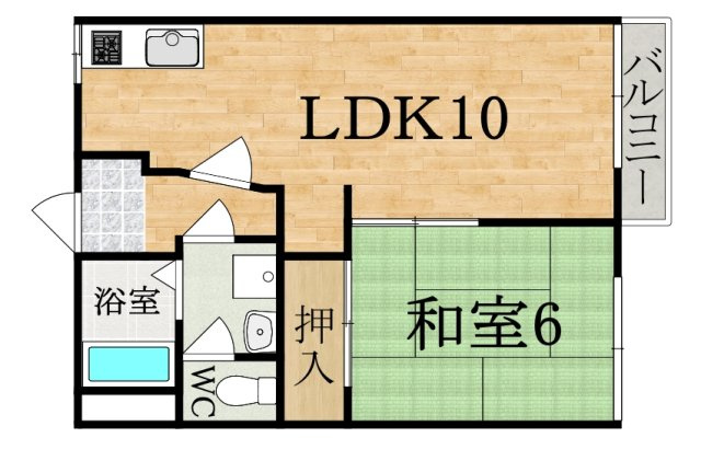 生駒ビューハイツの間取り