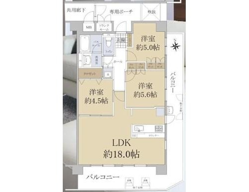 【間取り】 | ☆プライムコート高槻総持寺