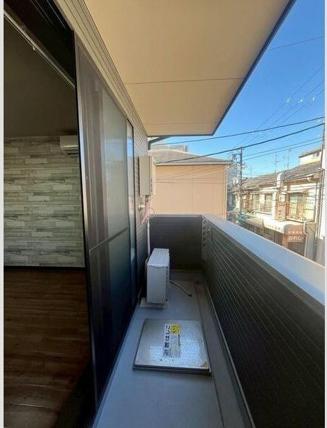 ブライト東住吉のバルコニー